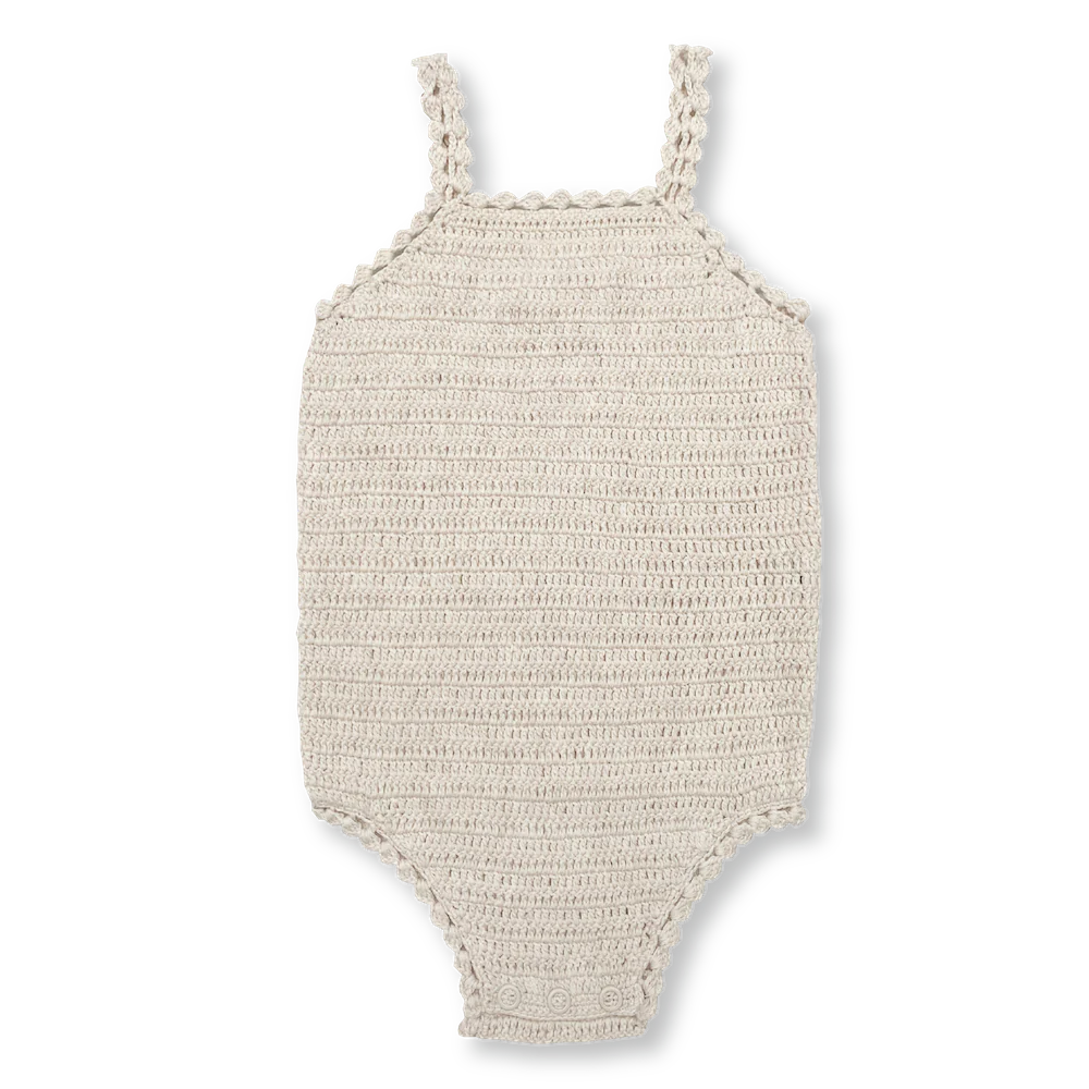 Grown | Capsule range | Coconut Crochet Bodysuit | White Fox & Co