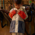 Crywolf Ash Colourblock jacket zip front detail