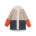 Crywolf Ash Colourblock kids rain jacket front view