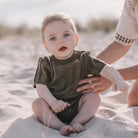 Grown | Wide Rib Tee Bodysuit | Mud | White Fox & Co