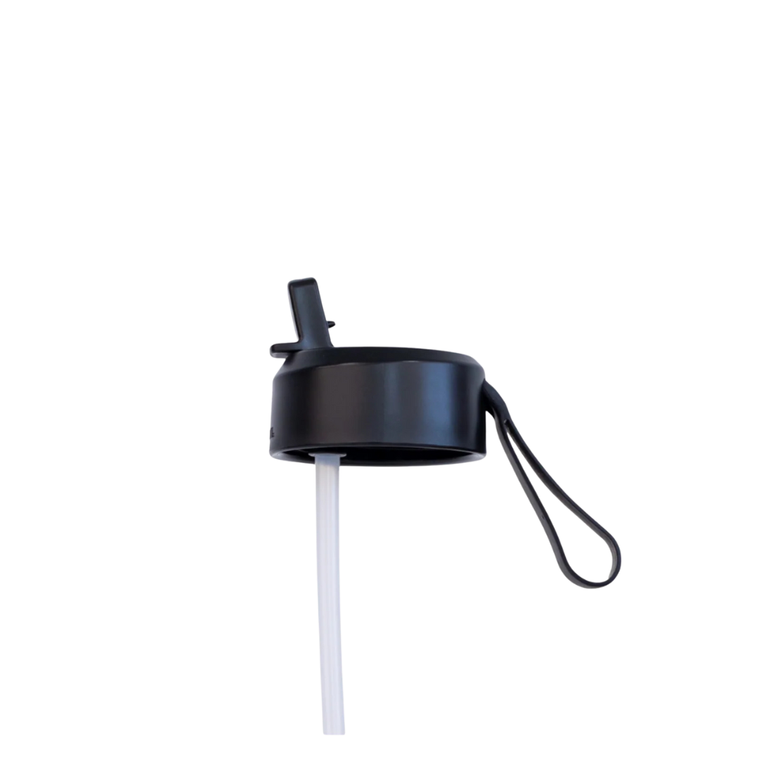 MontiiCo Fusion Drink Bottle Sipper Lid in Midnight with Straw