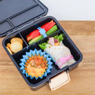 Reusable silicone lunchbox cups for separating snacks
