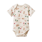 Nature Baby | Country Bunny | Short Sleeve Bodysuit | White Fox & Co