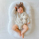 Aster & Oak | Natural Fleck Knit Romper | White Fox & Co