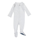 L'ovedbaby | Pool Stripe | Zipper Footie Overalls | White Fox & Co