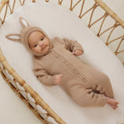 Aster & Oak | Cotton Knit Romper | Bunny Ears | White Fox & Co