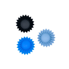 the lunch punch jumbo silicone cups in blue 