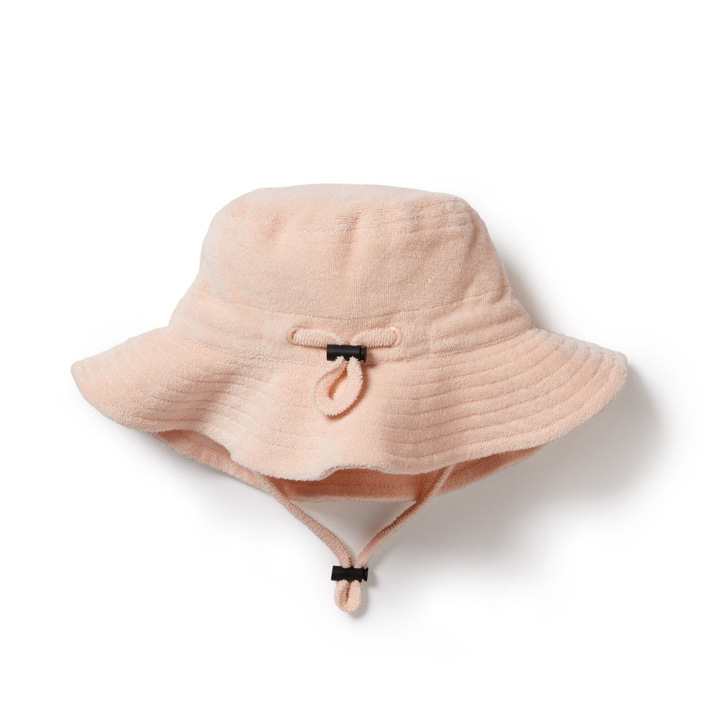 Wilson + Frenchy | Terry Sunhat | Antique Pink | White Fox & Co