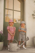 Soft cotton Cinnamon Baby Ruffle Top and shorts for girls – pre-order October 2025 at White Fox & Co NZ