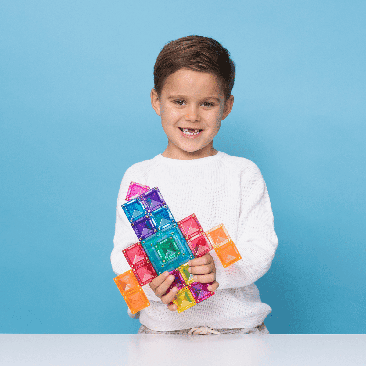 kids-building-with-connetix-bright-portal-pack-48-piece-nz