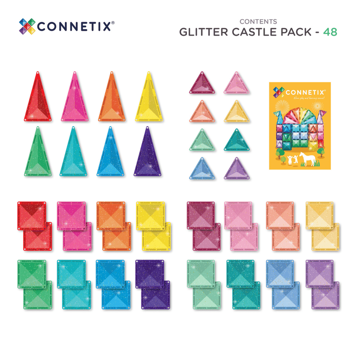 sparkly-rainbow-connetix-glitter-castle-pack-48-piece-nz