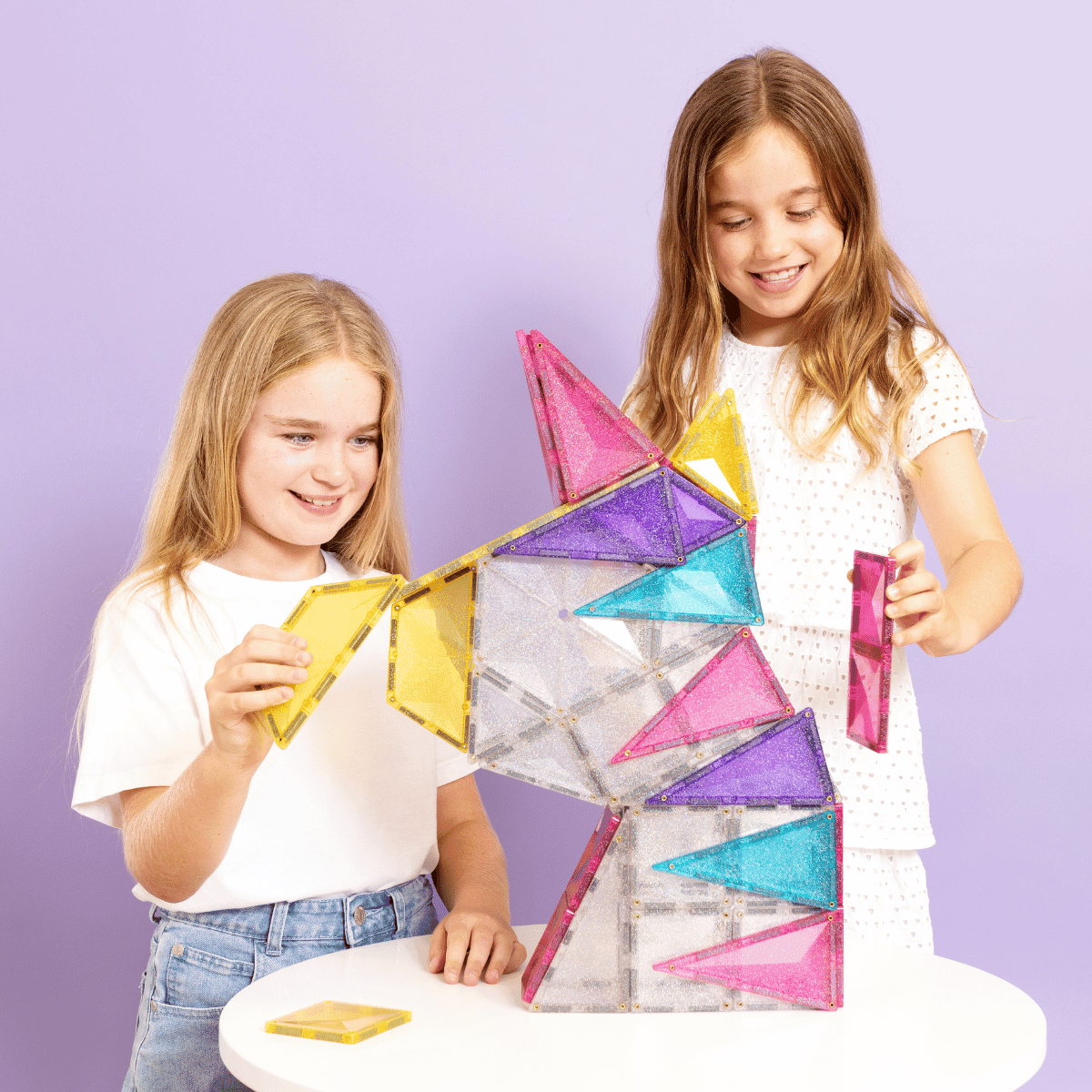 connetix-glitter-unicorn-pack-56pc-magnetic-tiles-white-fox-co-nz