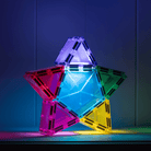 Rechargeable light-up tile included in Connetix Light Star Pack 28 pieces – White Fox & Co