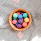 Connetix 16 pastel magnetic balls in berry, rose, lemon, peach, mint, emerald, violet, and sapphire