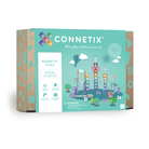 Connetix Pastel Ball Run Pack 106pc – magnetic tile set with curved tubes and pastel colours