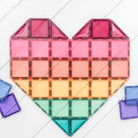 Connetix Pastel Mega Pack 202 Piece Set – flatlay of magnetic tiles available at White Fox & Co New Zealand