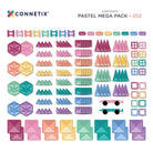 Connetix 202pc Pastel Mega Pack box – available online at White Fox & Co NZ