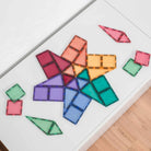Connetix magnetic tiles pastel mini pack 32 pieces laid out flat