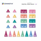 Connetix Pastel Mini Pack 32 Piece Set – magnetic tiles in pastel colours