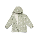 Crywolf Apple Grove print detail on kids rain jacket