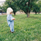 Grown Organic Flow Denim Boilersuit kids NZ