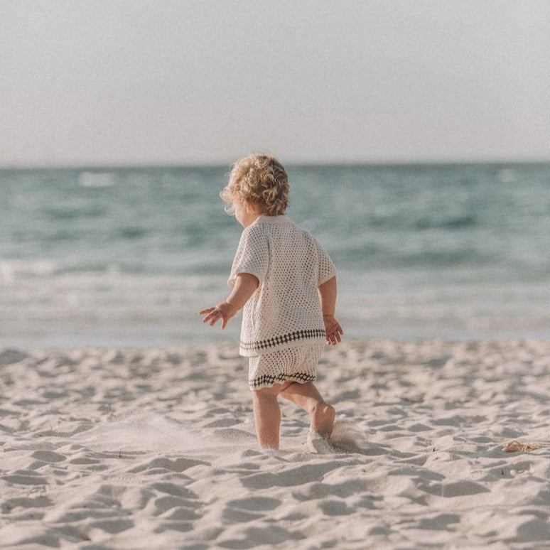 Grown | Crochet Shirt | Coconut | White Fox & Co