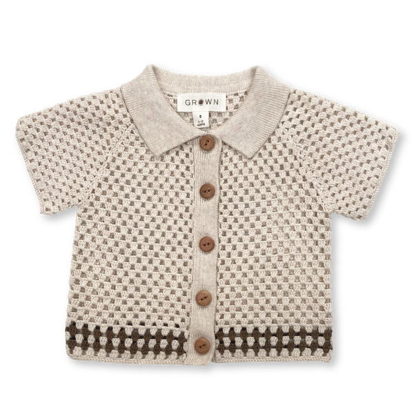 Grown | Crochet Shirt | Coconut | White Fox & Co