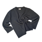 The Grown Ladies Merino Blend Knit Pull Over in Charcoal 