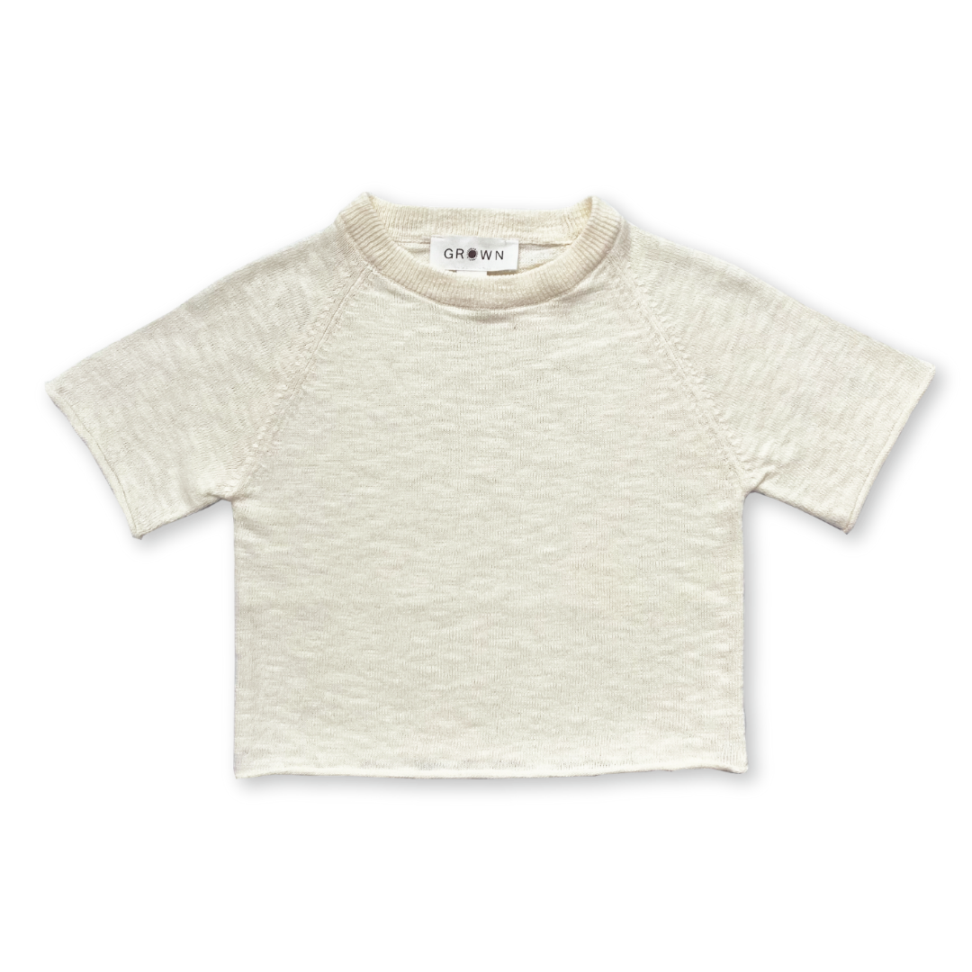 Grown | Raglan Tee | Milk | White Fox & Co