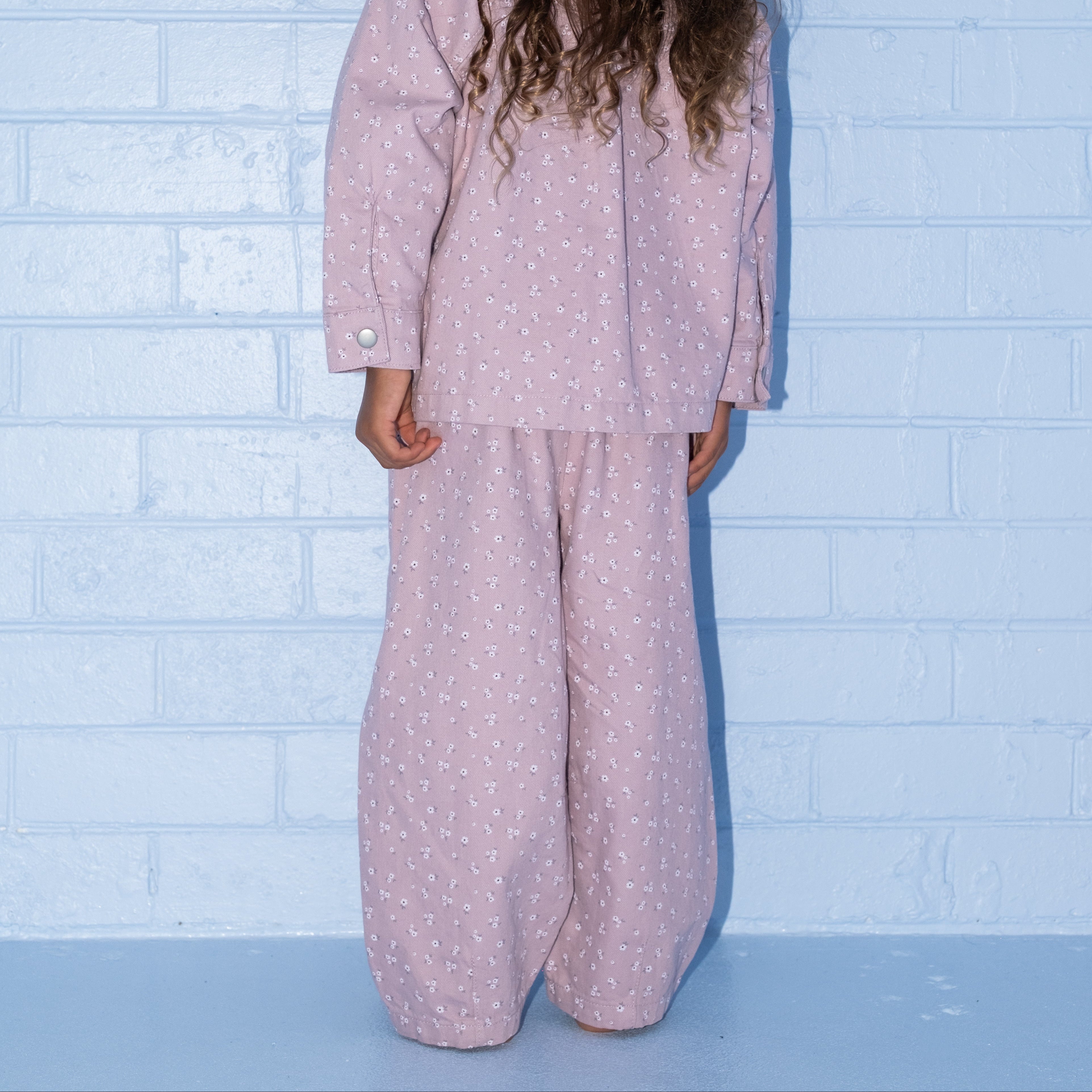 Grown Bloom Denim Pant White Fox and Co NZ