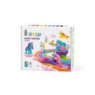 Hey Clay Rainbow Unicorns playset packaging on a white background