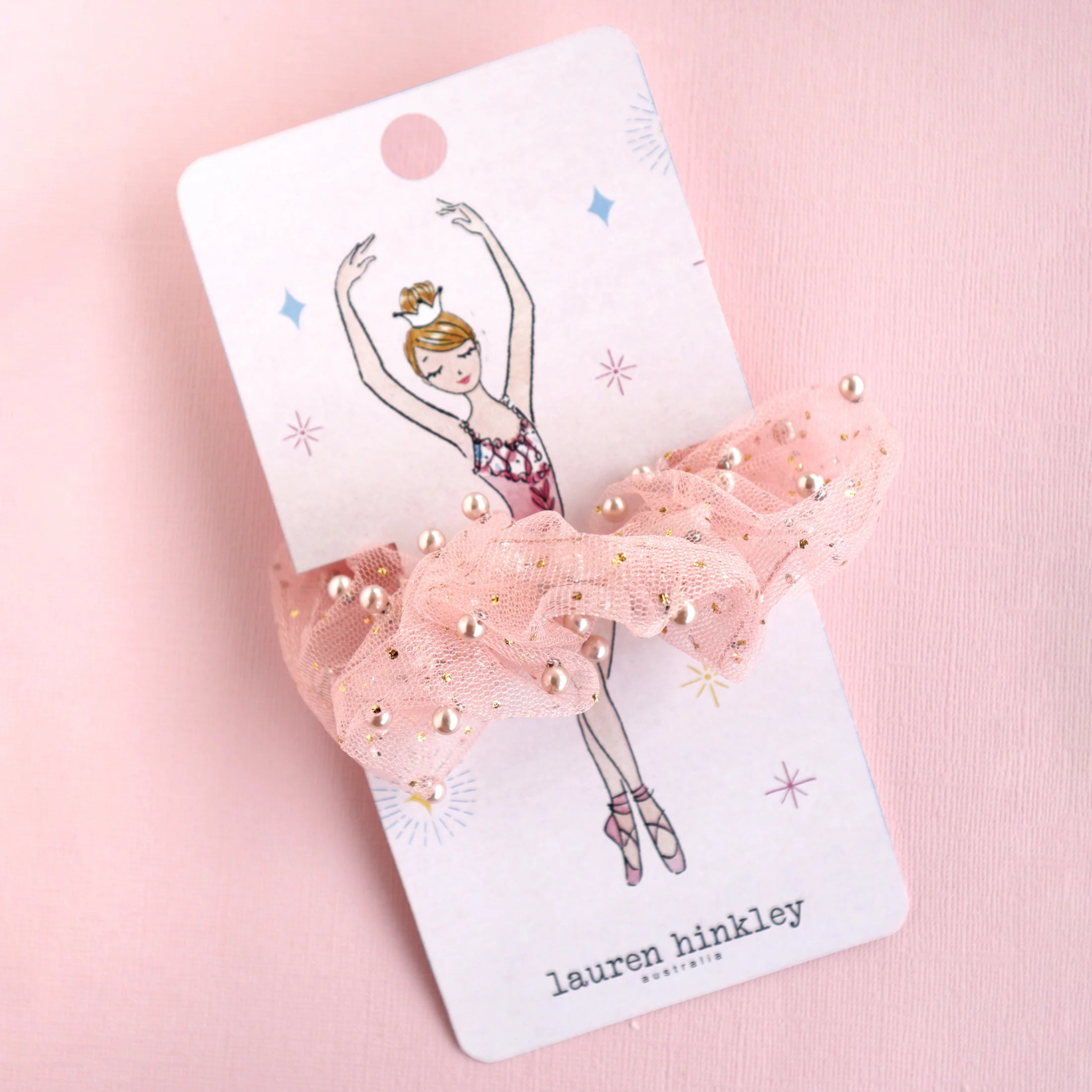 Lauren Hinkley Ava Ballerina Pearl Headband with delicate pearl details – crown-inspired kids hair accessory