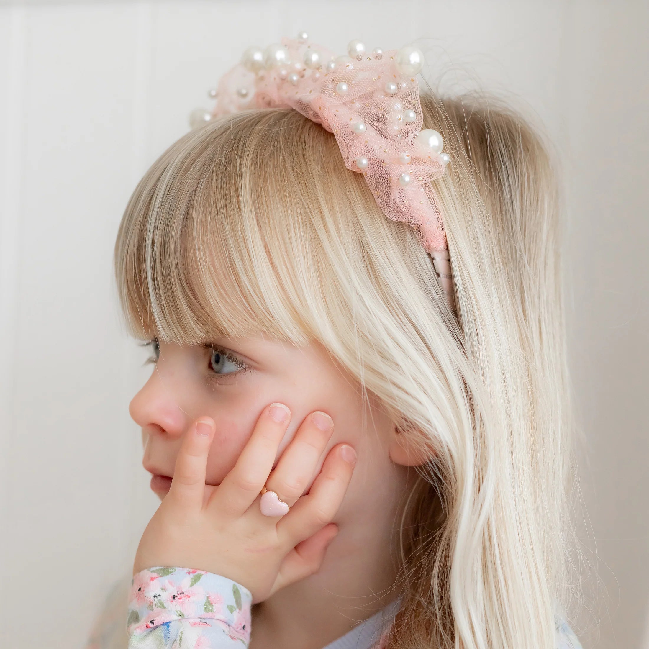 Ava Ballerina Pearl Headband by Lauren Hinkley in gift packaging – children’s accessory and keepsake