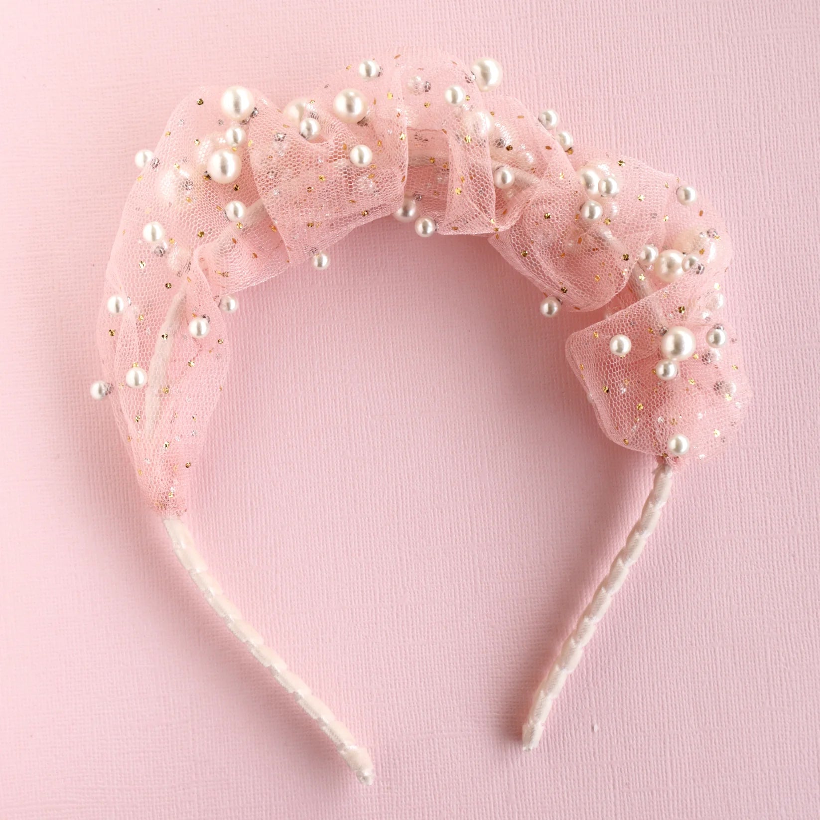 Lauren Hinkley Ava Ballerina Pearl Headband featuring delicate pearl details – crown-inspired hair accessory for kids