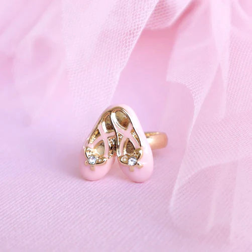 Lauren Hinkley Ballet Slippers Ring with ballet shoe design – adjustable children’s jewellery gift