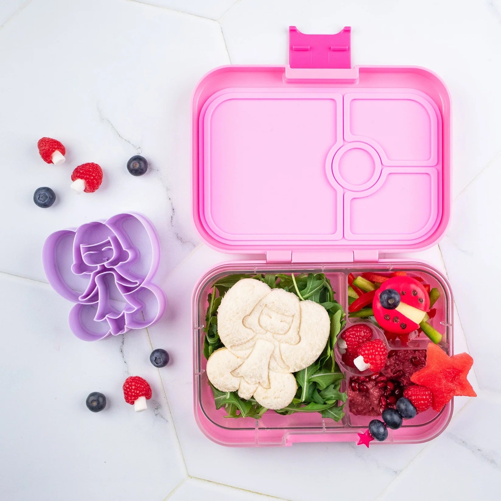 Magical sandwich cutter set for kids’ lunches – fairy theme in lunch box
