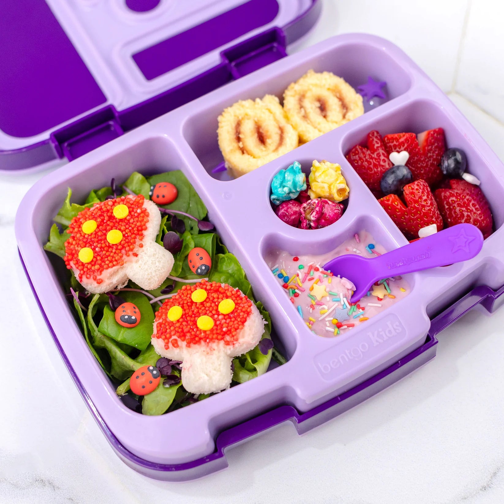 Magical sandwich cutter set for kids’ lunches – fairy theme in lunchbox