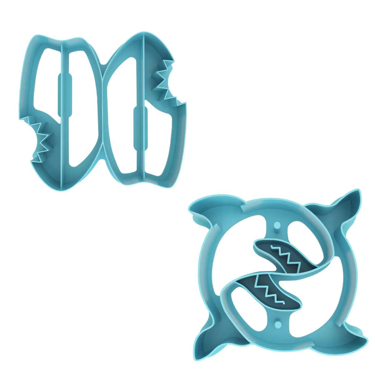 Shark and bitten surfboard sandwich cutters from Lunch Punch