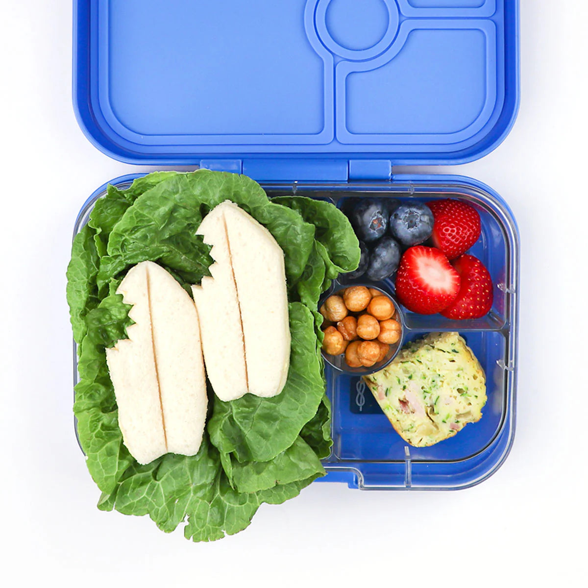Shark and bitten surfboard sandwich cutters from Lunch Punch in lunchbox