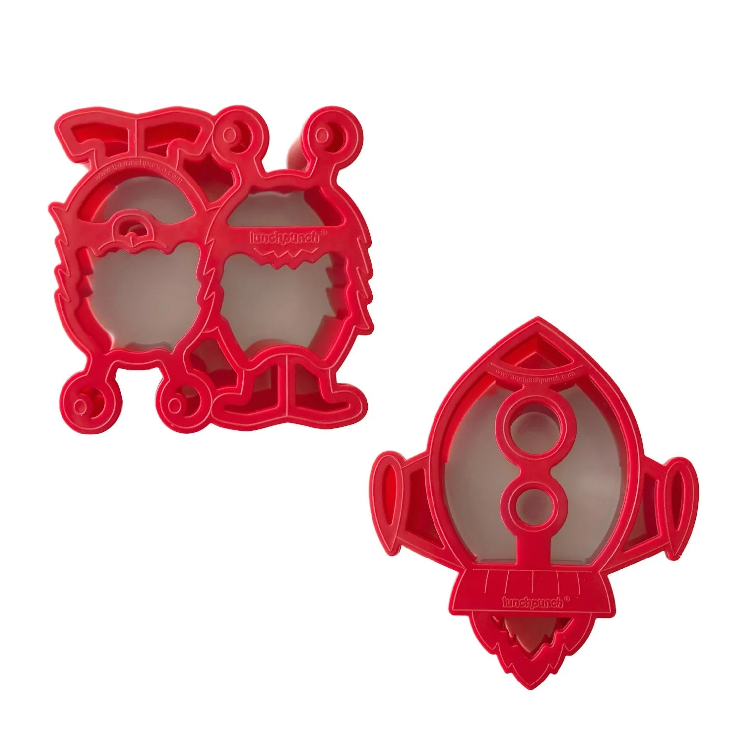 Lunch Punch Space sandwich cutters set featuring rocket and alien shapes
