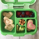 Lunch Punch Unicorn sandwich cutter set with unicorn and heart shapes
