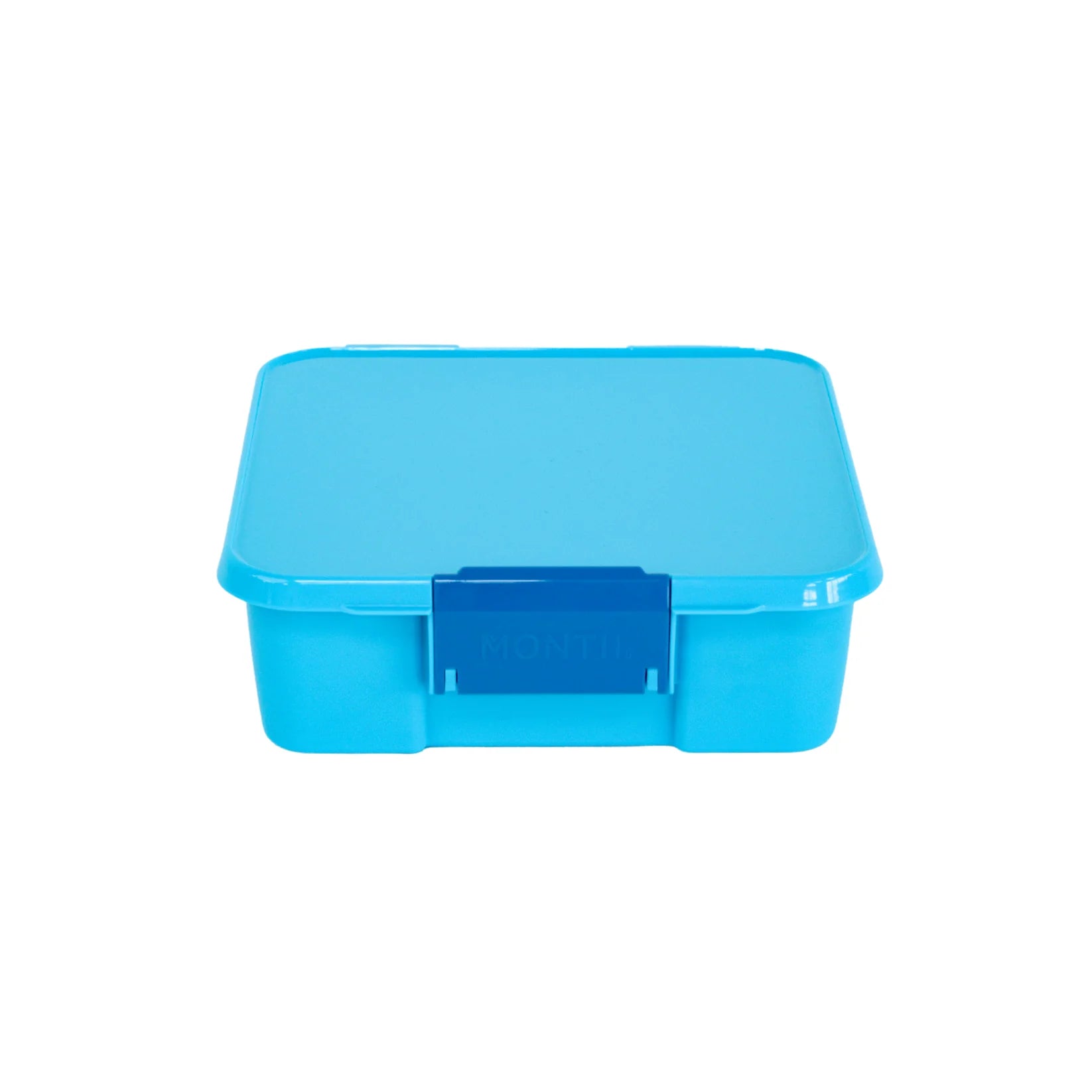 MontiiCo Bento Three lunchbox in Coastal – blue kids lunchbox with three compartments