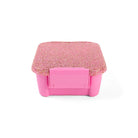MontiiCo Bento Two lunchbox in Floss Glitter – sparkly pink snack box for kids with two compartments