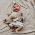 Bill the Duck plush toy by Nana Huchy, 19cm soft toy in cream with gold beak and mohawk