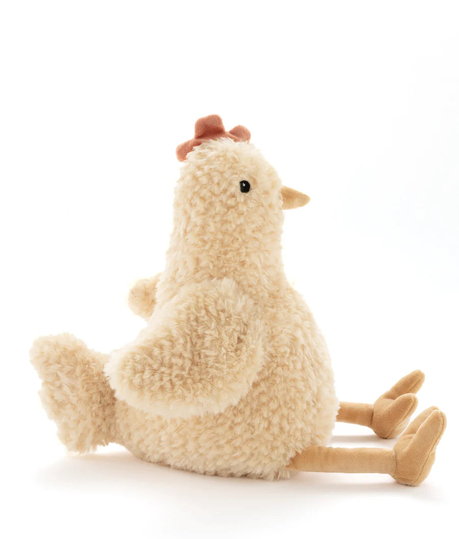 Harriet the Hen plush toy by Nana Huchy, honey-coloured soft toy 25cm with embroidered details
