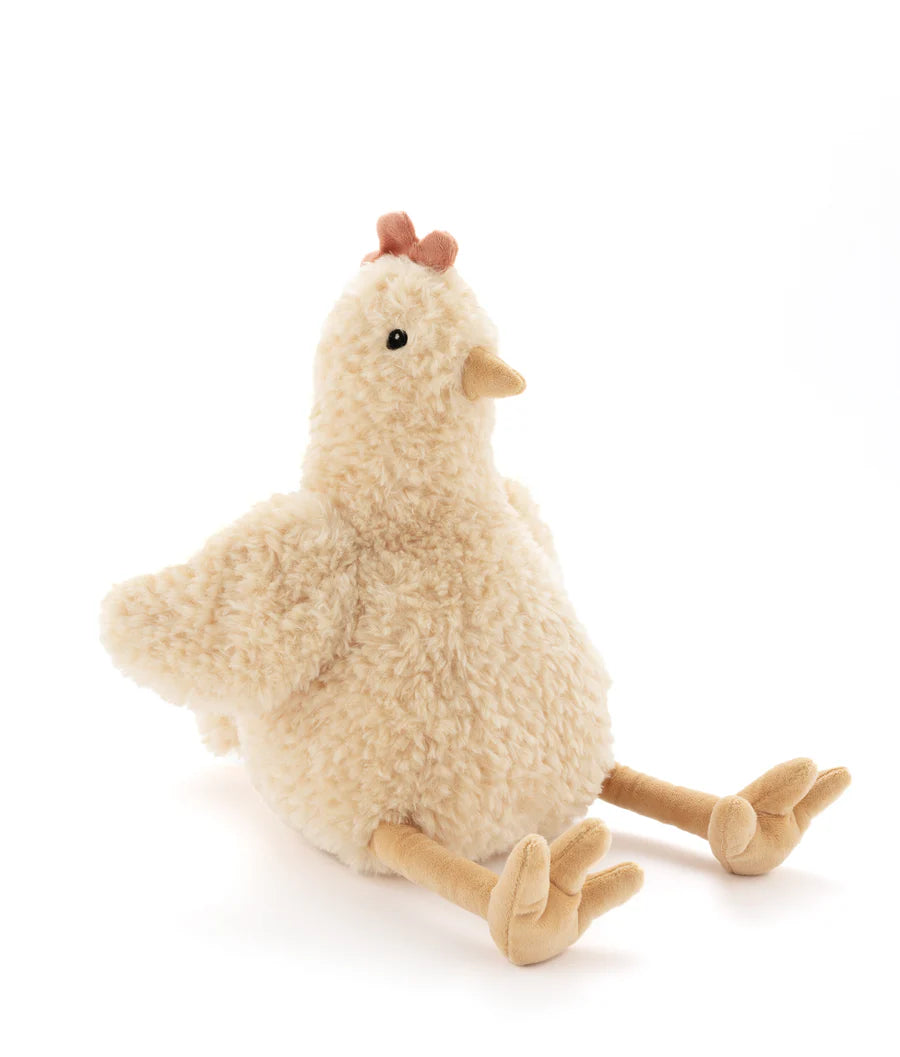 Harriet the Hen plush toy by Nana Huchy, honey-coloured soft toy 25cm with embroidered details