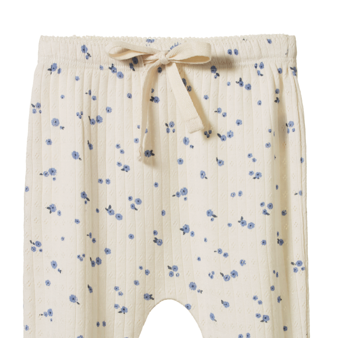 Nature Baby | Pointelle Footed rompers | Daisy | White Fox & Co