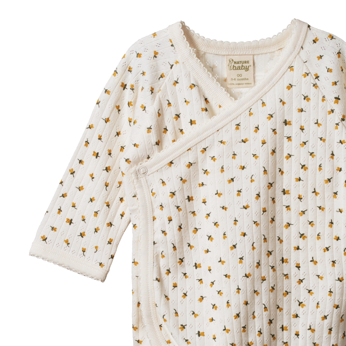 Nature Baby | Tulip Print | Kimono Jacket | White Fox & Co