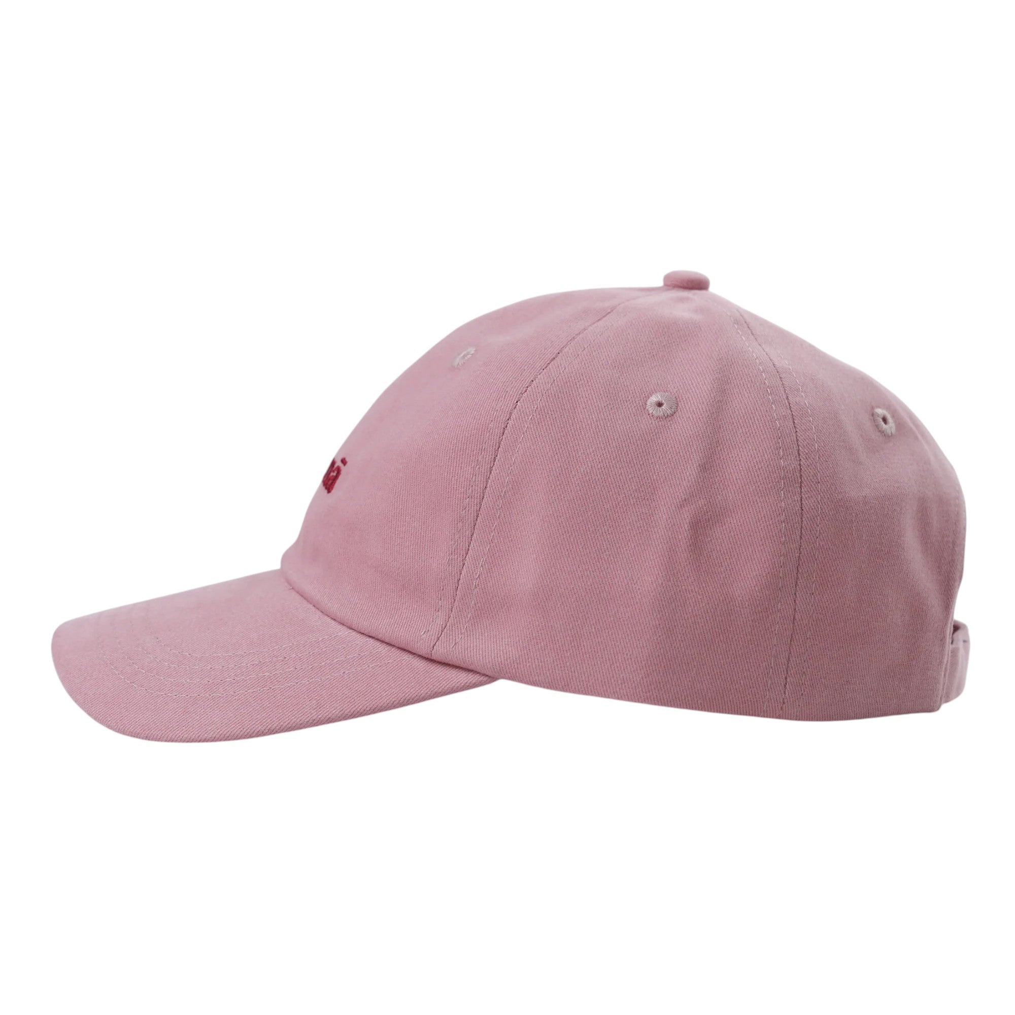 No Sleep Society Mama Cap – Pink with Red Embroidery | NZ Stockist White Fox & Co
