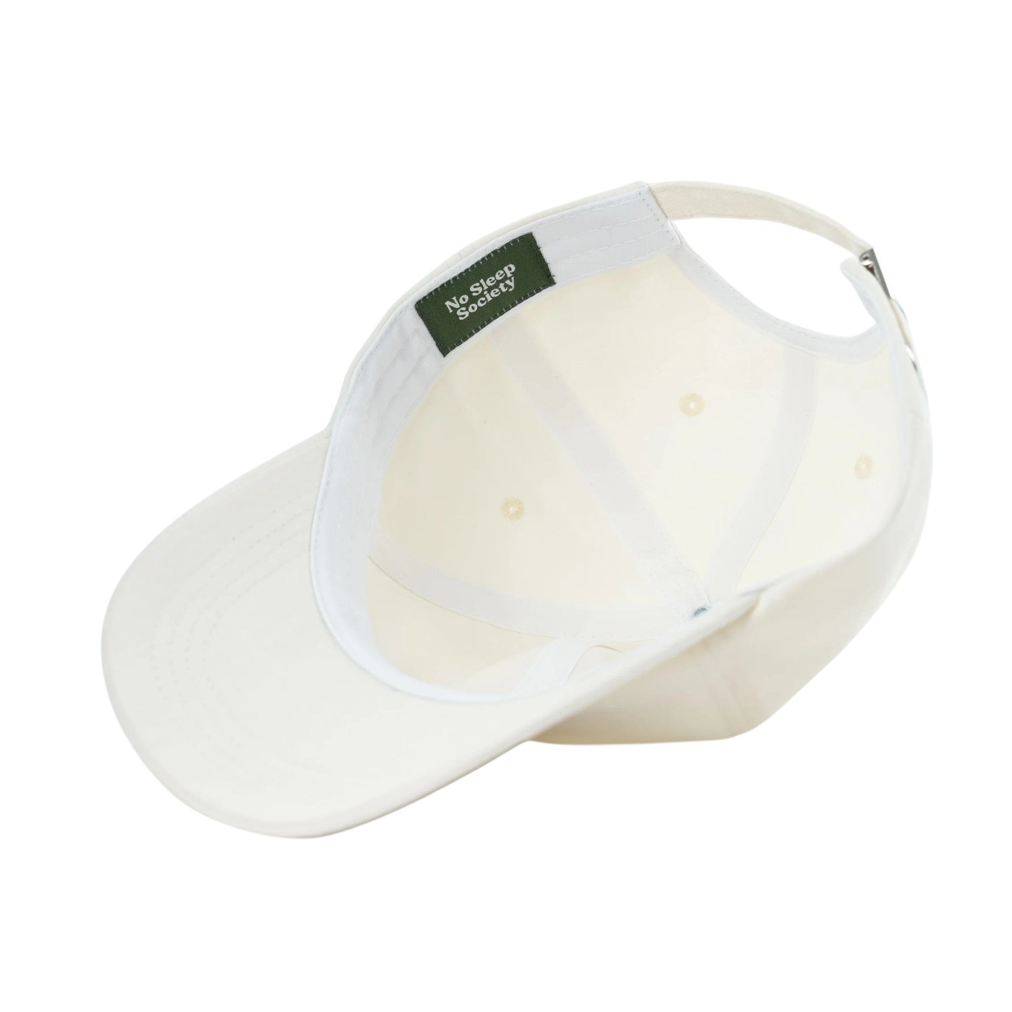 No Sleep Society OG Cap – Cream with Green Embroidery | NZ Stockist White Fox & Co